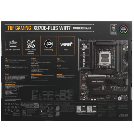 Материнская плата ASUS AMD X870E TUF GAMING X870E-PLUS WIFI7