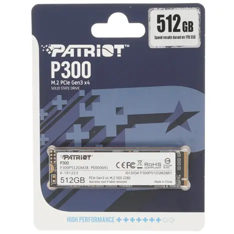 Внутренний твердотельный накопитель Patriot P300 512GB
