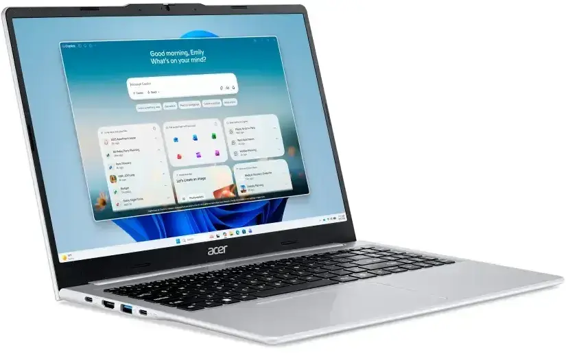 Ноутбук ACER Aspire Lite AL15-49P-R73X AMD Ryzen 5 7430U (серебристый)