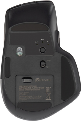 Мышь Oklick Мышь 503MW 1885274, цвет черный