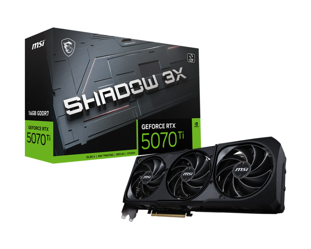 Видеокарта MSI GeForce RTX 5070 Ti 16 ΓБ Retail