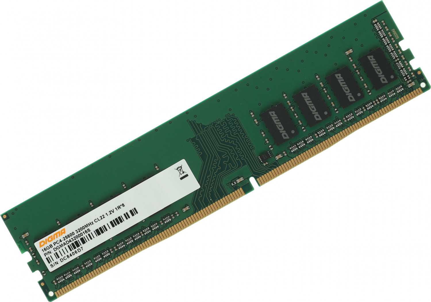 Оперативная память DIGMA DDR4  16Gb, DGMAD43200016S, RTL