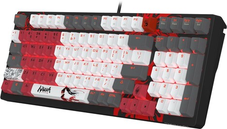 Клавиатура A4tech Bloody S98 NARAKA BLMS RED PLUS, цвет черный