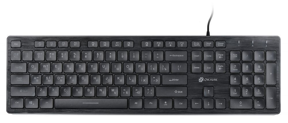 Клавиатура Oklick KeyBoard 550ML 1061617, цвет черный