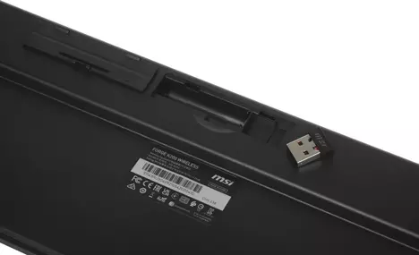 Клавиатура + мышь MSI Forge K200 w Combo MS-8ZA4 клав:черный мышь:черный USB беспроводная (S11-43RU304-Y92)