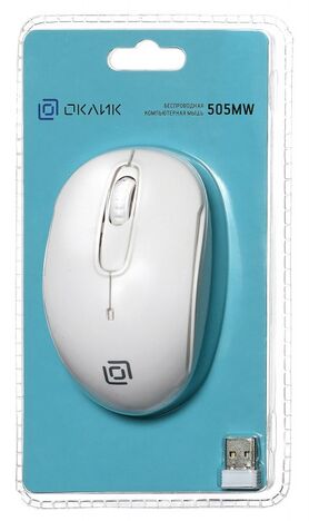Мышь Oklick Мышь 505MW 1018257, цвет белый