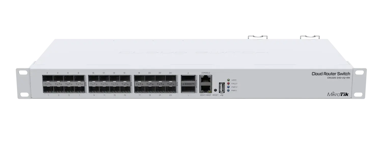Коммутатор MikroTik CRS326-24S+2Q+RM