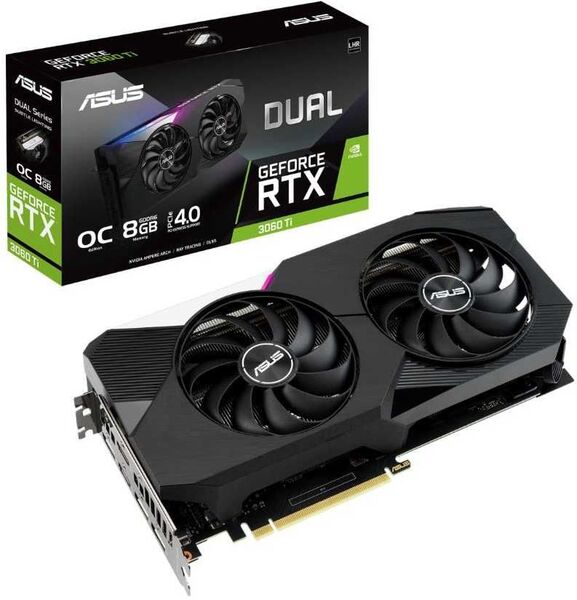 

Видеокарта ASUS GeForce RTX 3060 Ti 8 ΓБ Retail