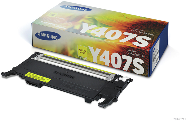 

Тонер-картридж желтый Samsung CLT-Y407S, SU476A