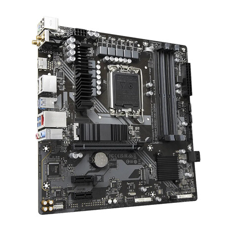 Материнская плата/ MB GIGABYTE INTEL B760 s1700, 4xDDR4(128GB), HDMI 2.0/2xDP, 1xPCIe 4.0x16, 2xPCIe 3.0, 1xLAN (2.5GbE), Wi-Fi, BT, 4xSATA 6Gb/s, 2xM.2, 1xUSB-C, 3xUSB 3.2, 2xUSB 2.0, mATX