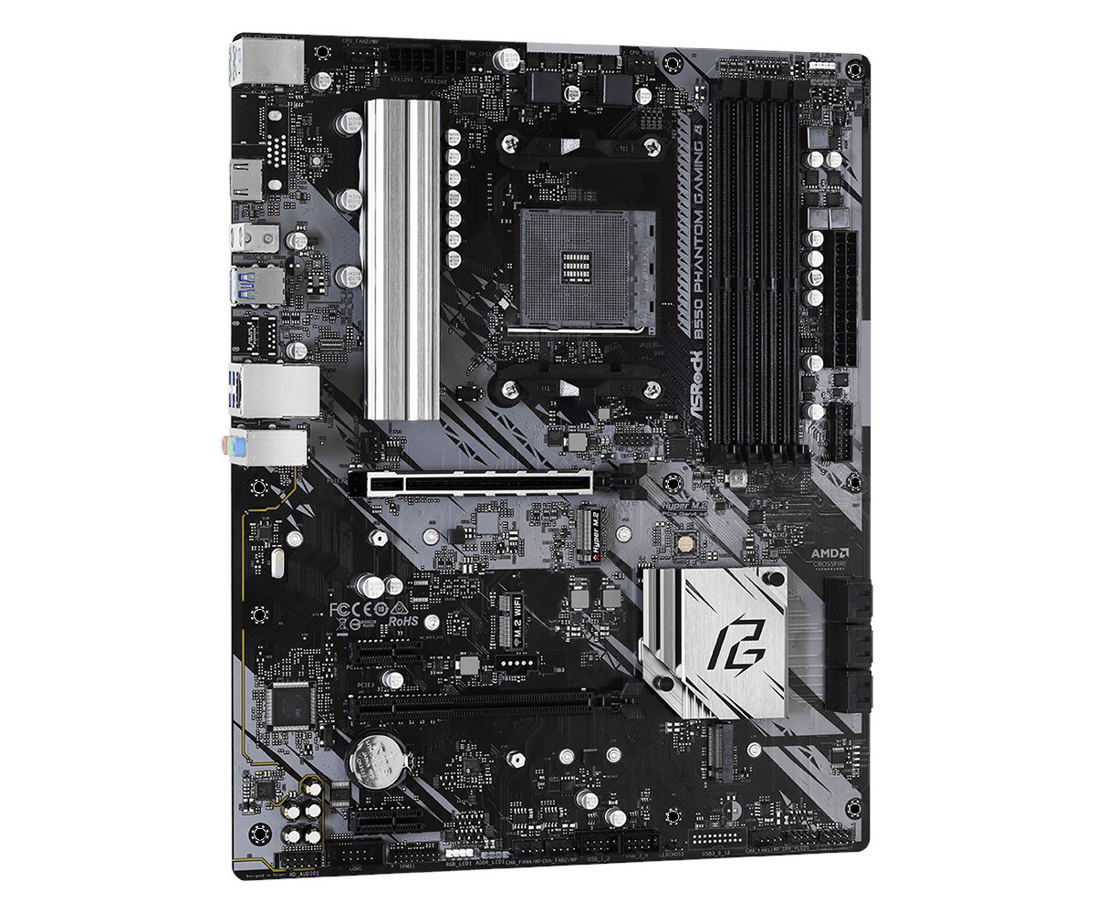 Материнская плата ASRock AM4 AMD B550 B550 PHANTOM GAMING 4