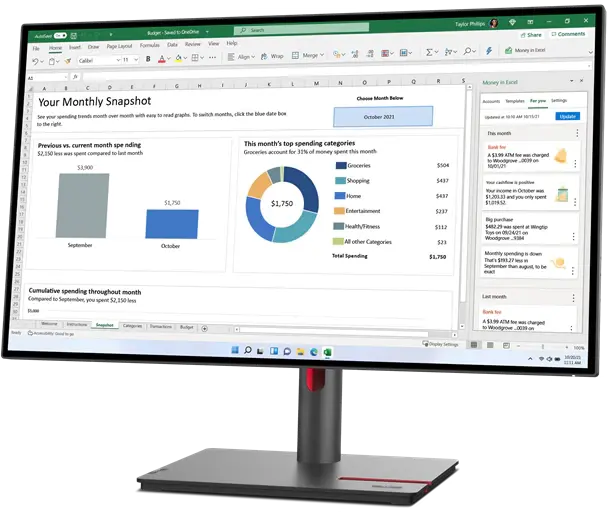 Монитор LENOVO P27q-30 27.0-inch черный