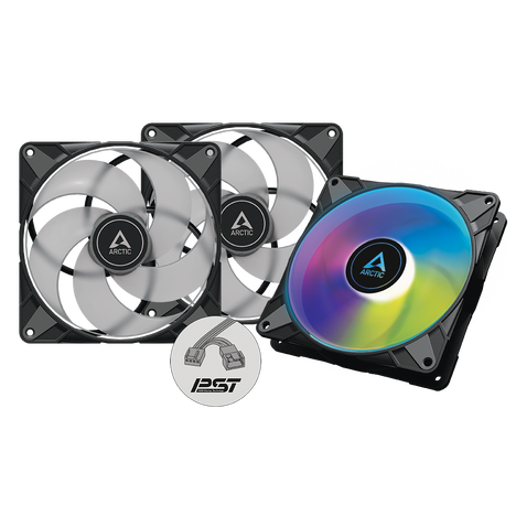 Вентилятор ArcticCooling для корпуса P14 PWM PST A-RGB (3 pack)