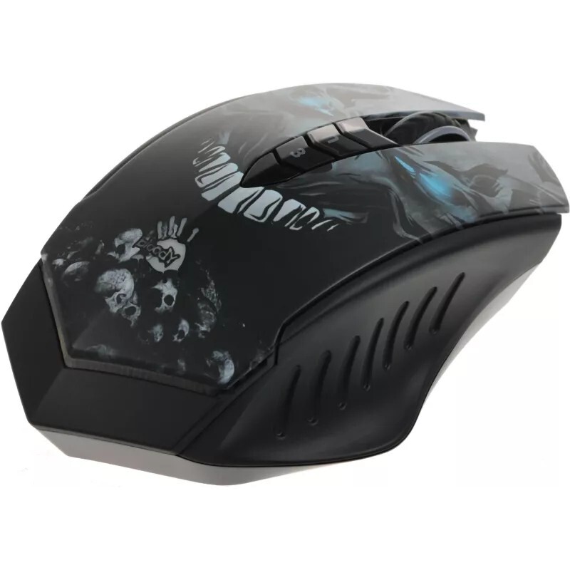 Мышь A4tech Bloody R80 PLUS (SKULL), дизайнерский рисунок