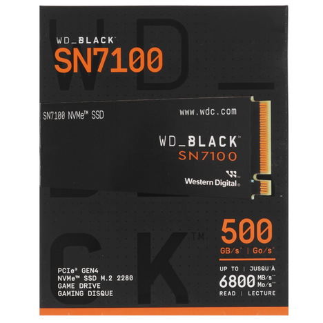 Внутренний твердотельный накопитель Western Digital Black 500GB