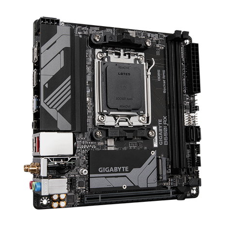 Материнская плата Gigabyte AM5 AMD B650 B650I AX