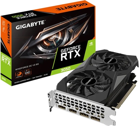 Видеокарта Gigabyte GeForce RTX 3050 6 ΓБ Retail