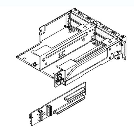 LENOVO Riser card bracket V3 2U PCIe Gen5 Riser 3/4-part 2 for Rear 10 slots