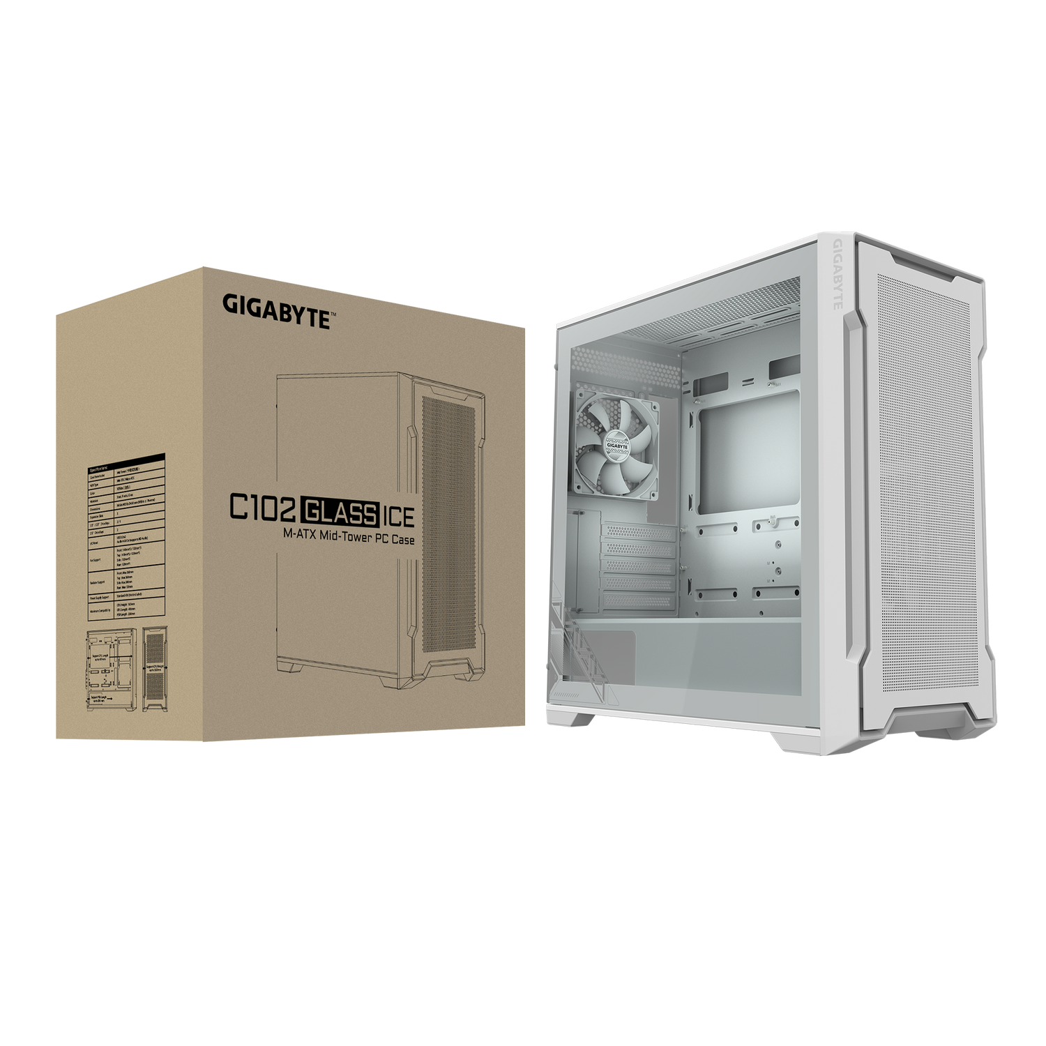Корпус Gigabyte C102 GLASS