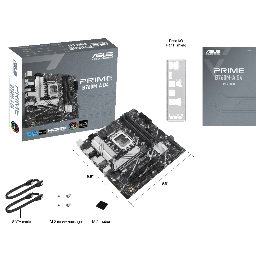 Материнская плата ASUS Intel B760 PRIME B760M-A D4-CSM