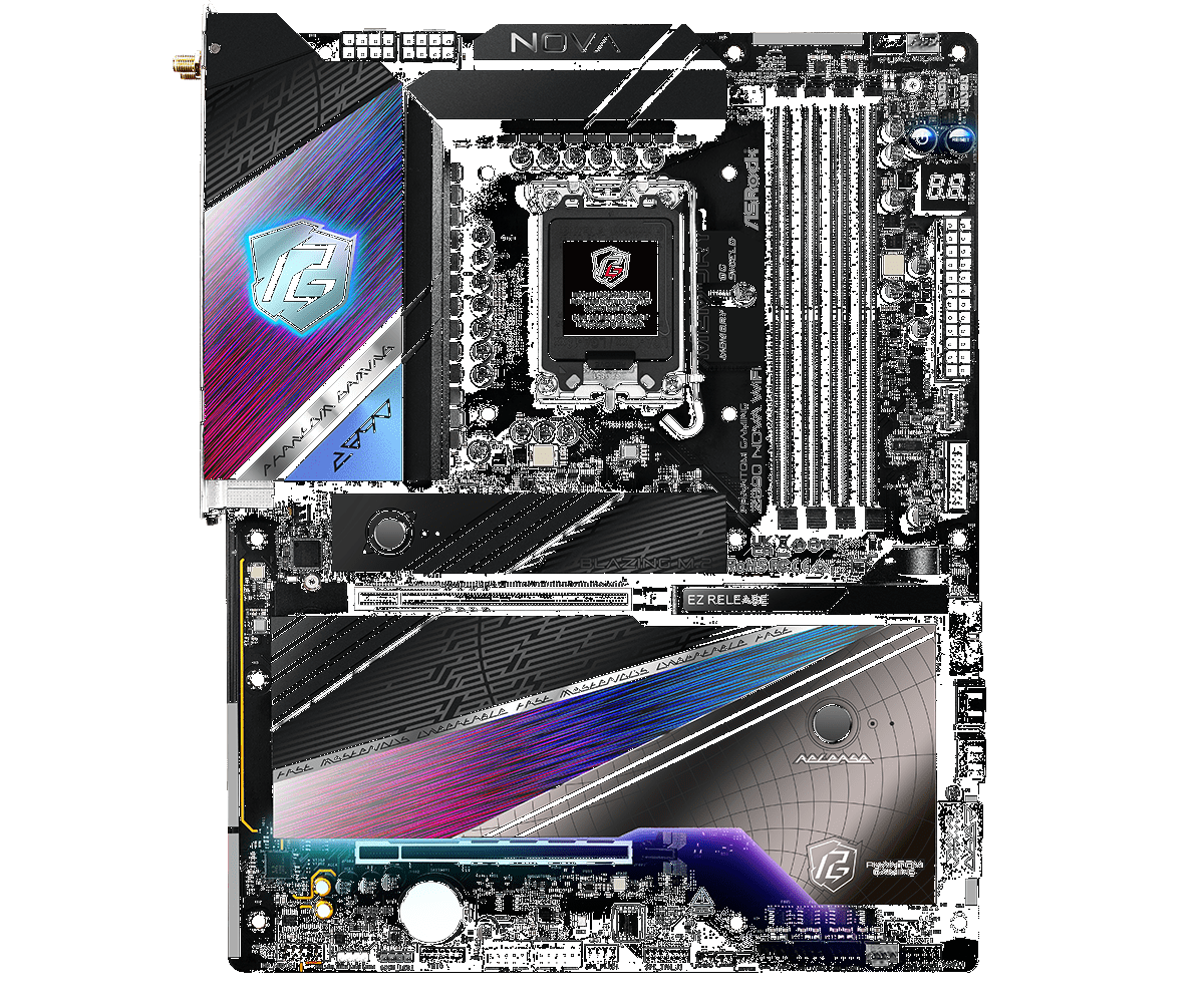 Материнская плата ASRock LGA 1851 Intel Z890 Z890 Nova WiFi