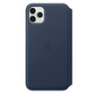 

iPhone 11 Pro Max Leather Folio - Deep Sea Blue