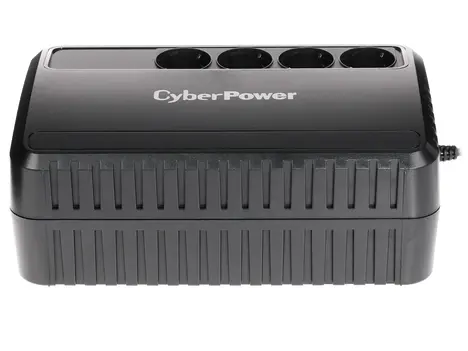 ИБП CyberPower BU1000E, Line-Interactive, 1000VA/600W, 4 Schuko розетки, Black, 0.4х0.3х0.3м., 7.8кг./ UPS Line-Interactive CyberPower BU1000E 1000VA/600W (4 EURO)