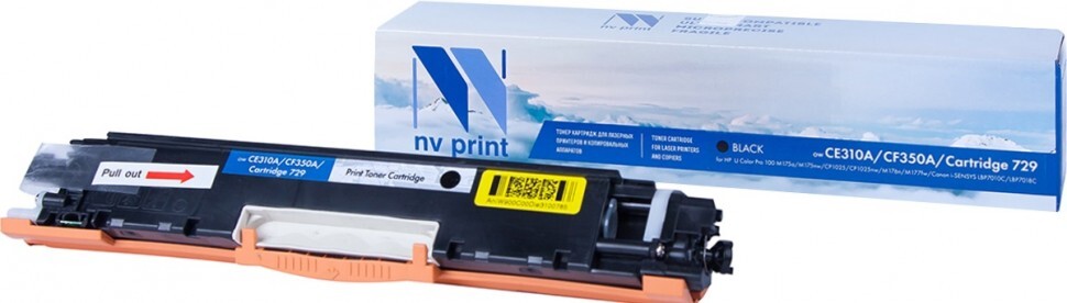 Картридж черный NVPrint Color LaserJet, NV-CE310A/CF350A/729Bk