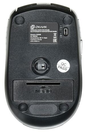 Мышь Oklick Мышь 635MB 489349, цвет черный