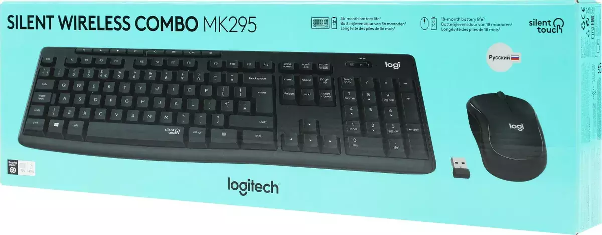 Клавиатура+мышь Logitech MK295 920-009807, цвет черный