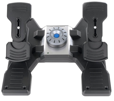 

Контроллер для игровых авиасимуляторов Logitech G Flight Rudder Pedals (педали управления рулём и ножным тормозом для