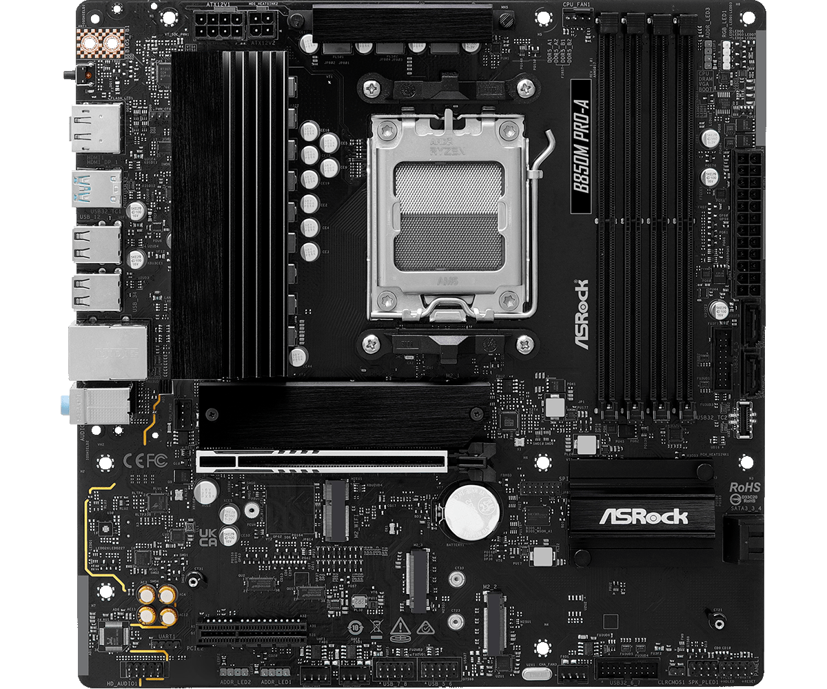 Материнская плата ASRock AM5 AMD B850 B850M PRO-A