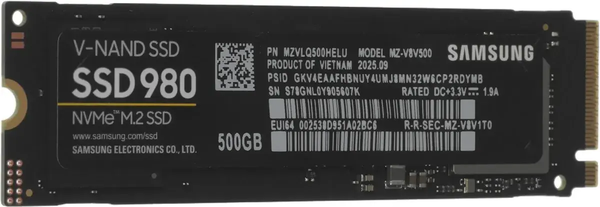 Внутренний твердотельный накопитель Samsung 980 500GB