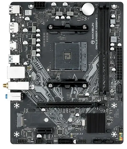 Материнская плата Maxsun AM4 AMD A520 Challenger A520M-K WIFI