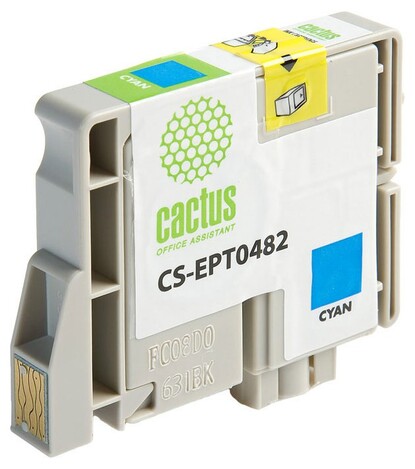 Картридж голубой Cactus CS-EPT0482