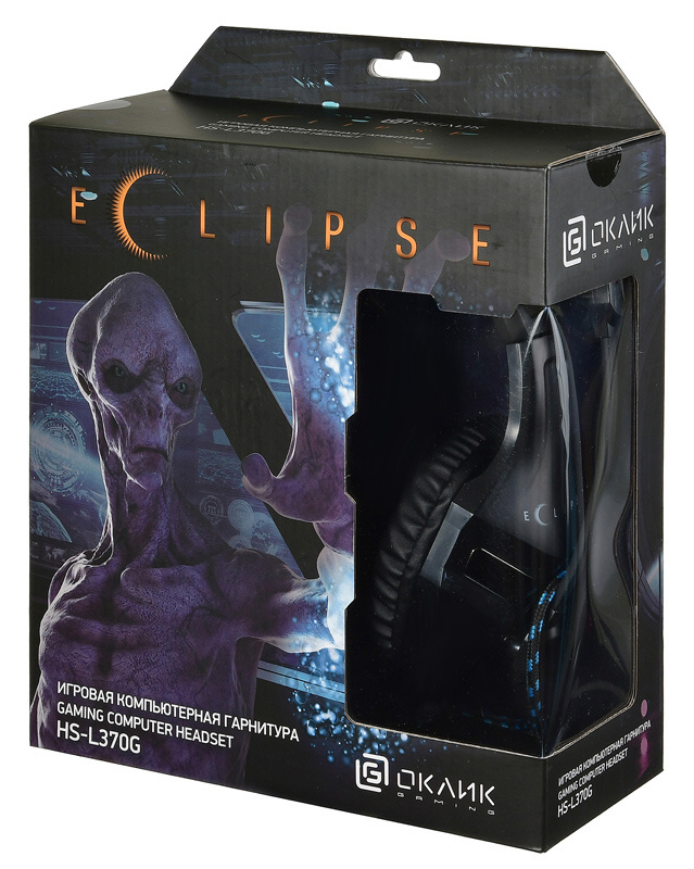 Наушники Oklick HS-L370G ECLIPSE, цвет черный