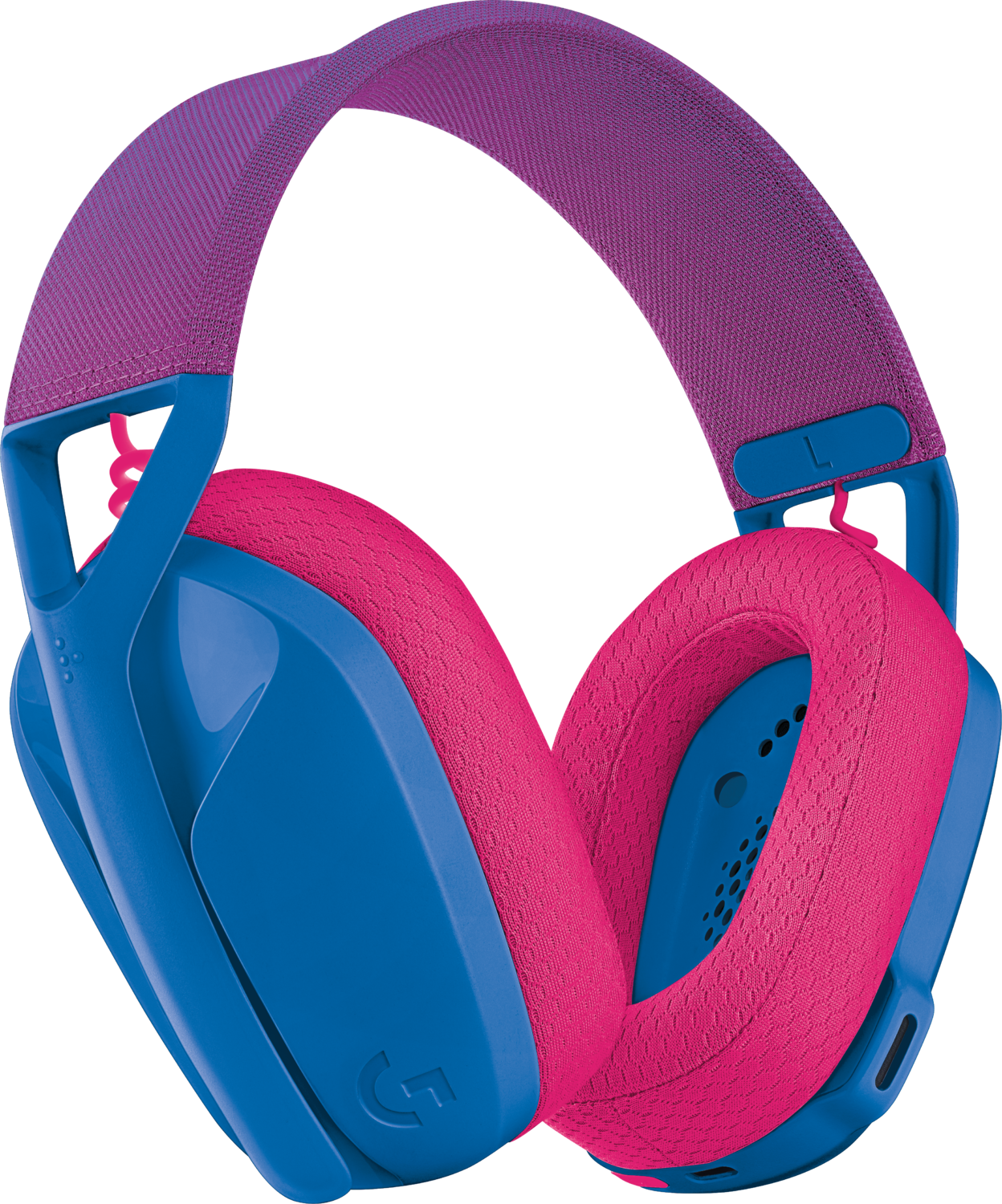 Bluetooth-гарнитура Logitech G435, цвет голубой/розовый