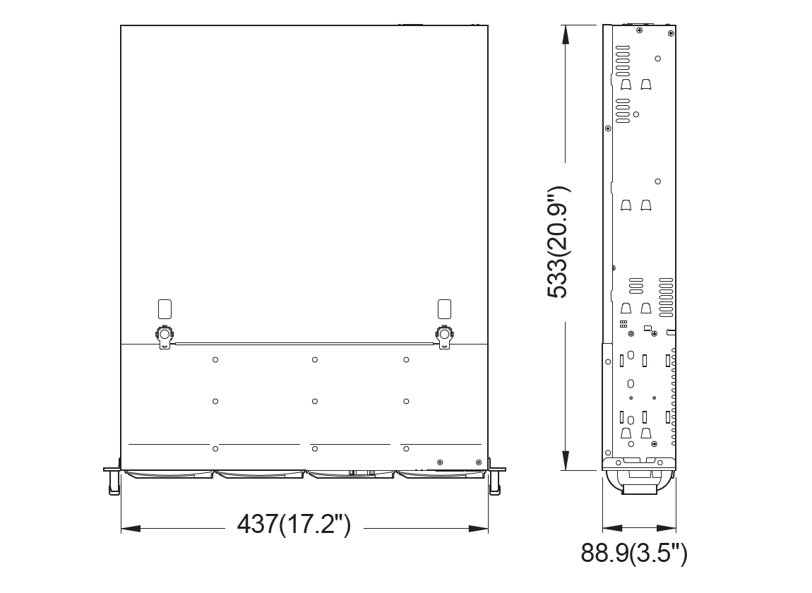 Шасси Ablecom 2U CS-R25