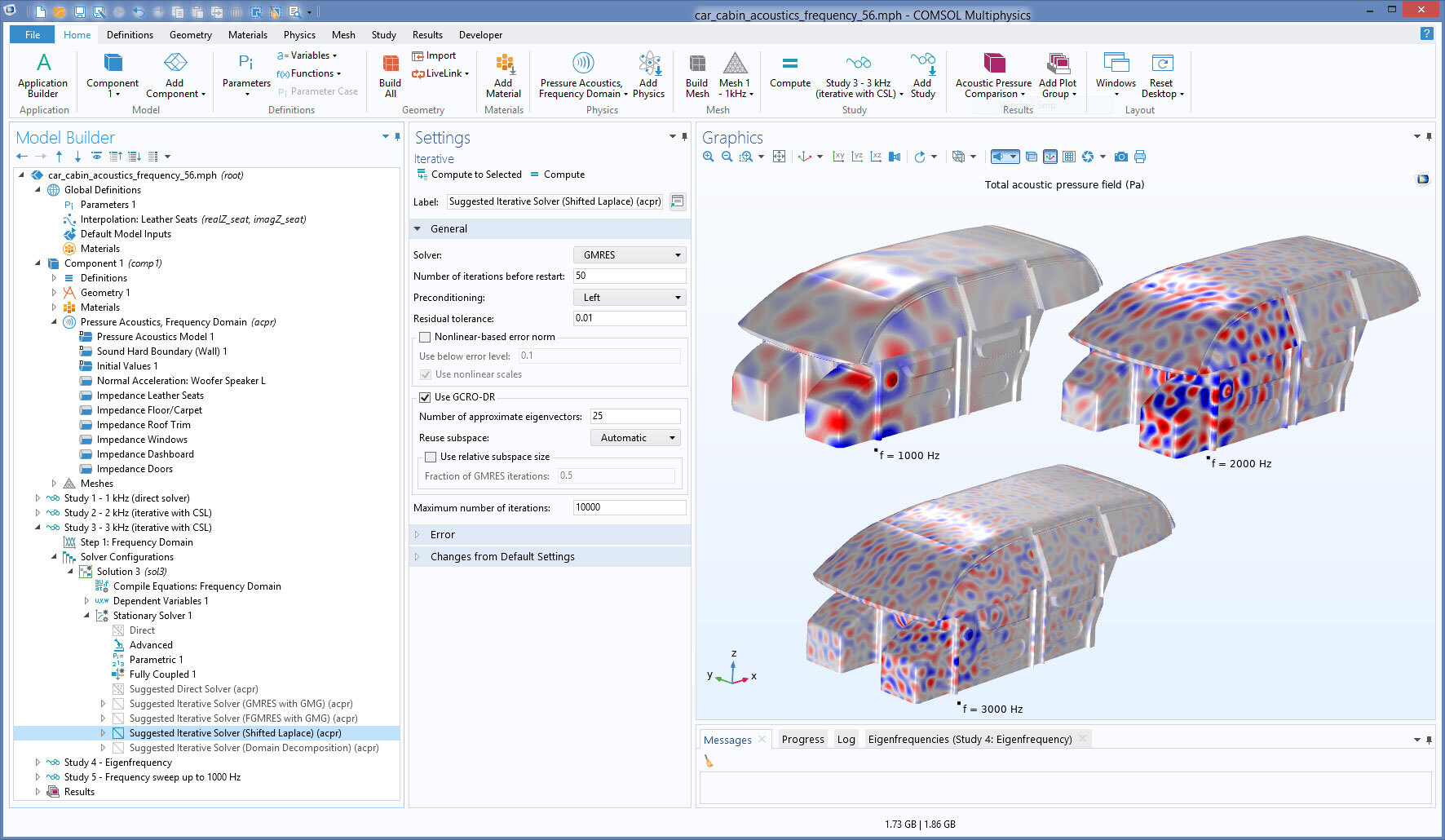 Модуль «Акустика» для программы COMSOL Multiphysics®