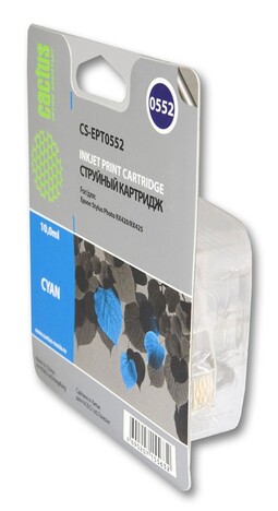 Картридж голубой Cactus CS-EPT0552