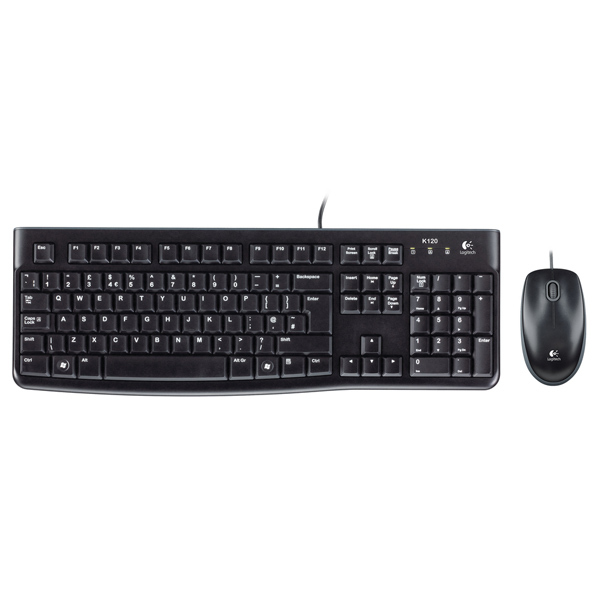 Клавиатура+мышь Logitech MK120 920-002561, цвет черный