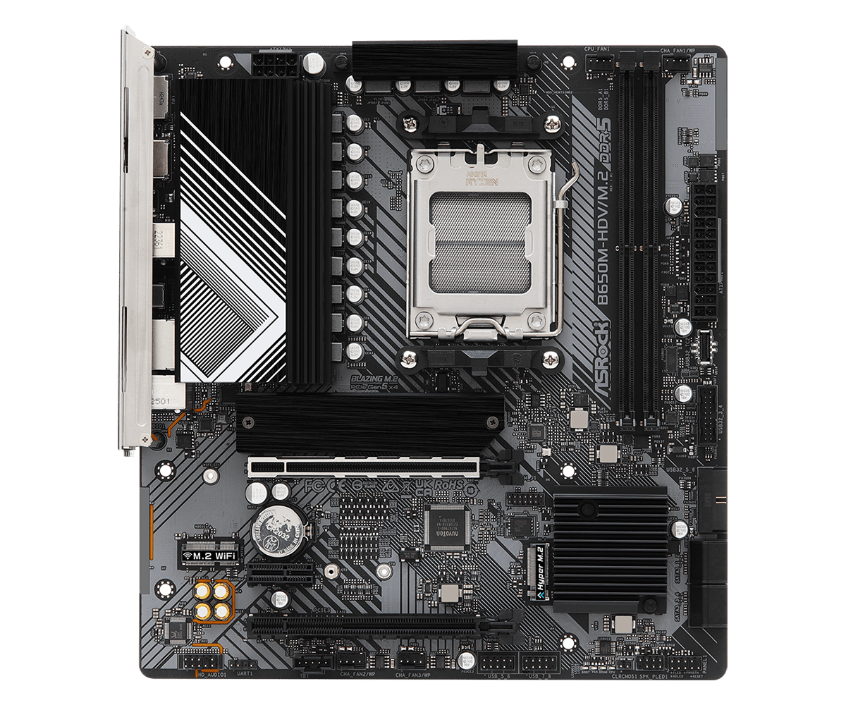 Материнская плата ASRock AM5 AMD B650 B650M-HDV/M.2