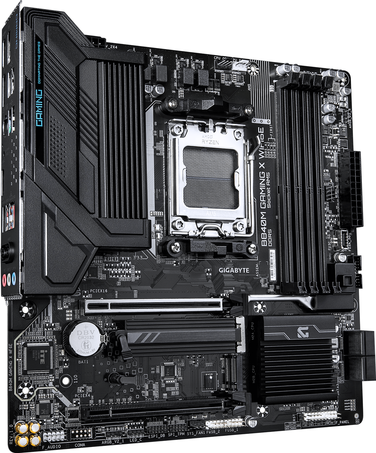 Материнская плата Gigabyte AM5 AMD B840 B840M GAMING X WIFI6E