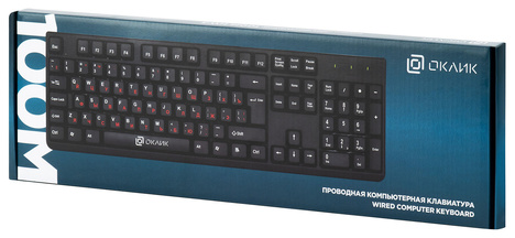Клавиатура Oklick KeyBoard 100M 654570, цвет черный