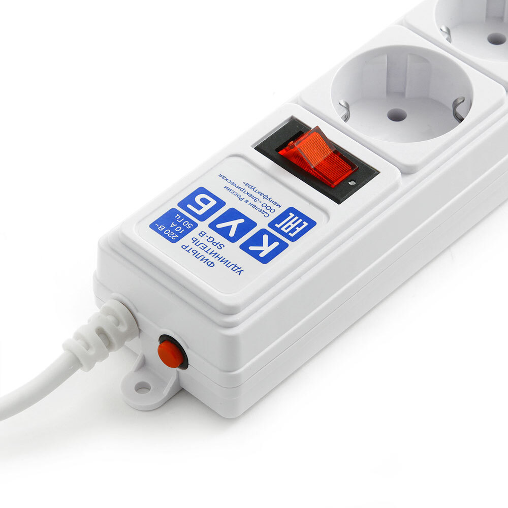 Сетевой фильтр Powercube Сетевой фильтр SPG-B-6-WHITE 1.9м (5 розеток)