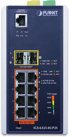 Коммутатор Planet IGS-6325-8UP2S