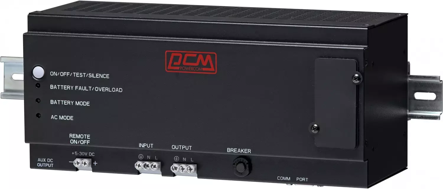 Powercom DRU 850VA/510W, DIN Rail, 230V, RS-232, 2 year warranty (1999787)