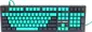 Клавиатура Raskat Клавиатура KM002-GREEN, цвет темно-серый