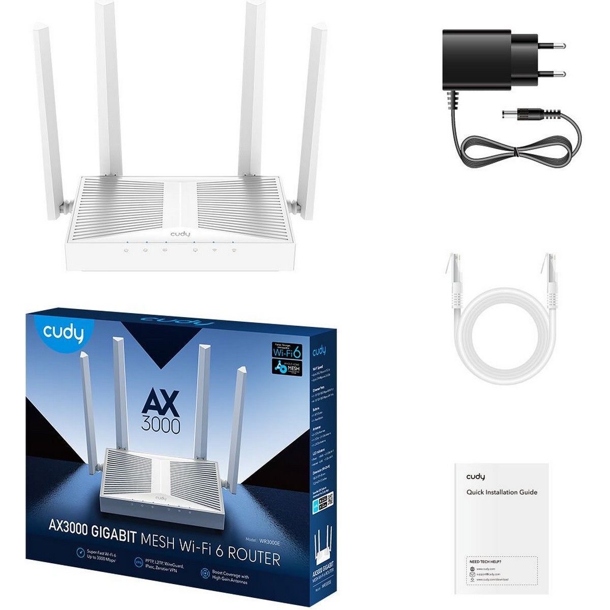 Wi-Fi роутер CUDY WR3000E