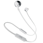 Bluetooth-гарнитура JBL T205BT, цвет белый/серебристый